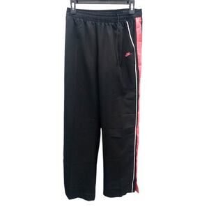 Retro Y2K Nike Track Pants Joggers Women's Medium Black Pink Gray Tag